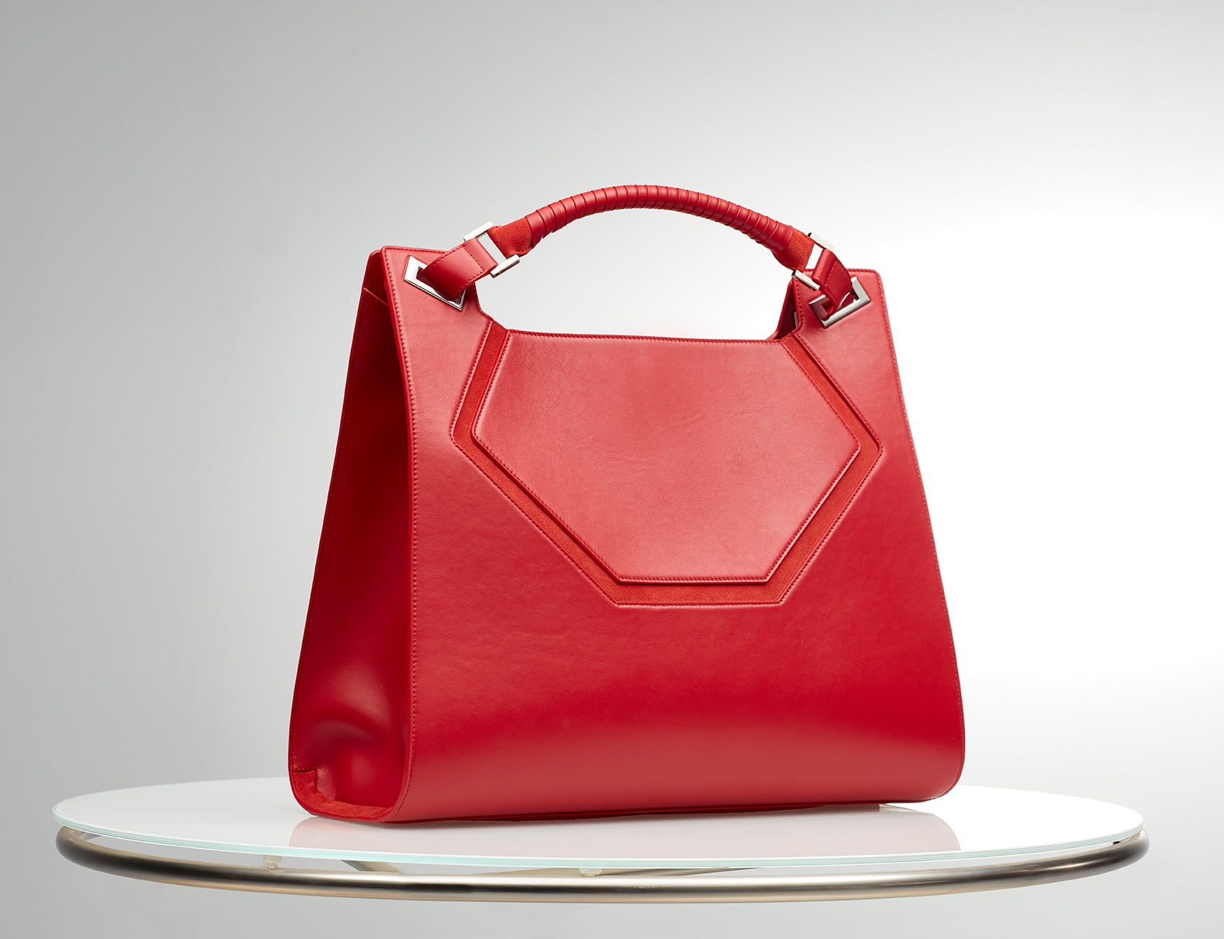 6 Collection Modern Tote Bag Red