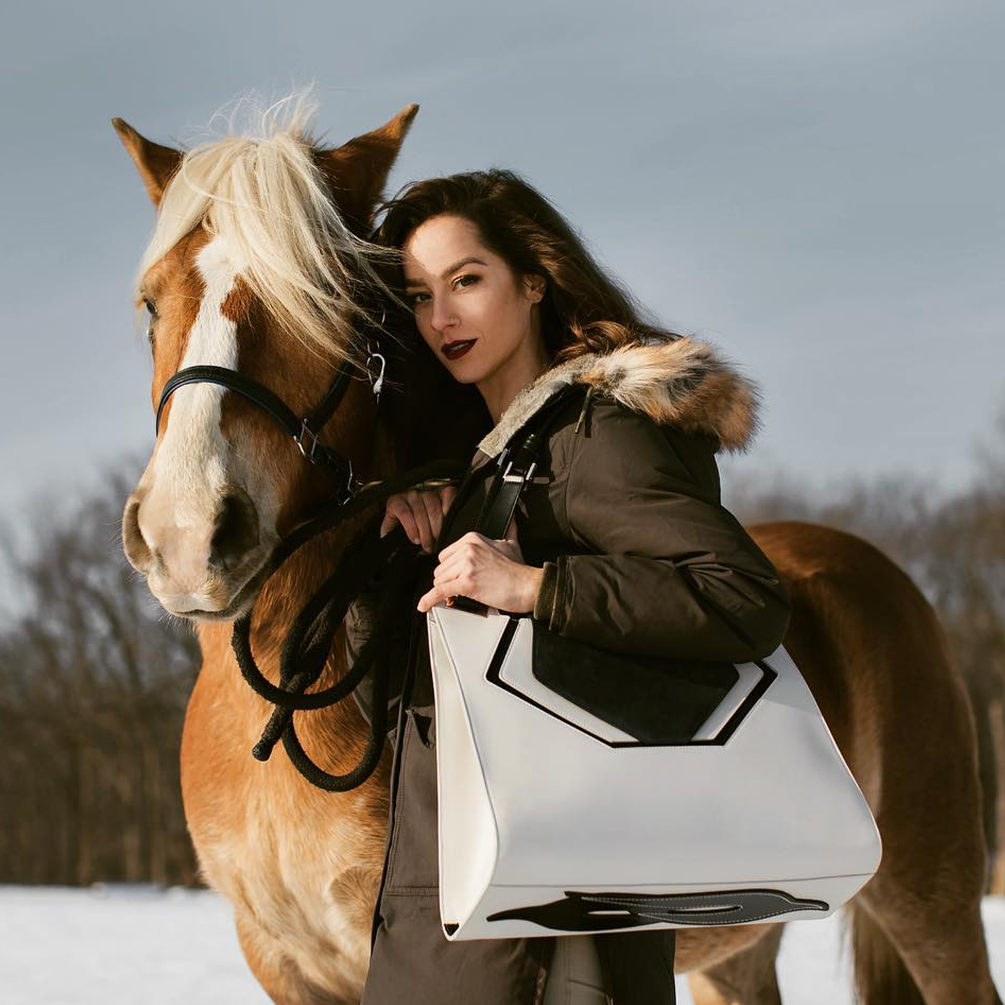 Red-Tote-Caroline-Closeup-Yard-Winter sq